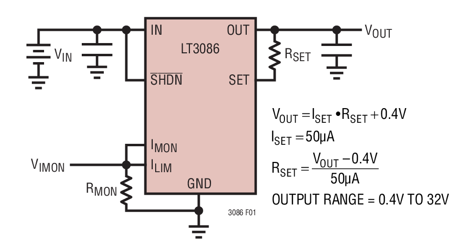 用LT3080x电流源参考线性稳压器关断的解读