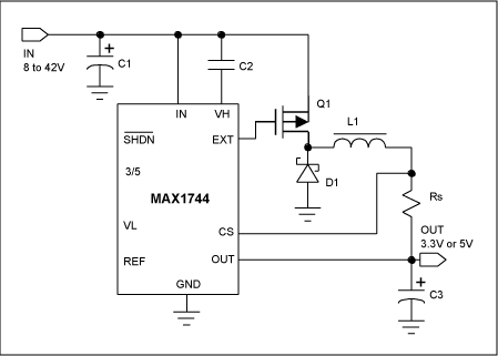 分析异步降压转换器的导通开关损耗，以及选择开关p沟道MOSFET的标准