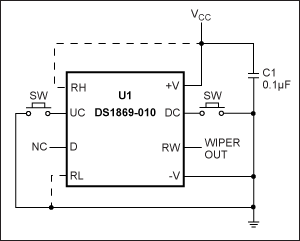 DS1869数字电位器的工作模式