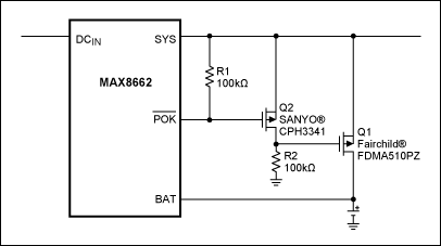 外部MOSFET降低基于智能电源选择器 充电器的I²R损耗