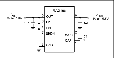如何通过反向操作开关电容转换器将-5V转换为+5V