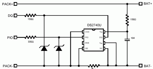 DS2740U应用电路替代方案可减小电流的测量偏差