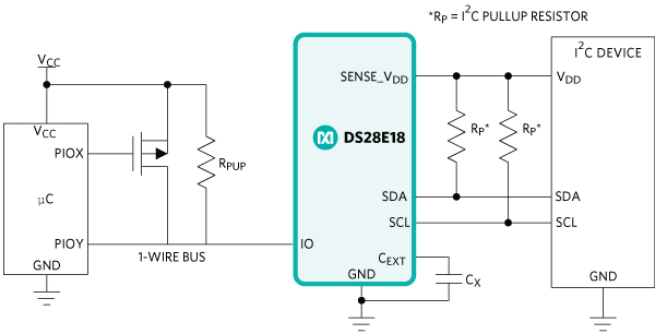 DS28E18 1-Wire 到I(2)C/SPI桥接器与命令序列器的基础知识